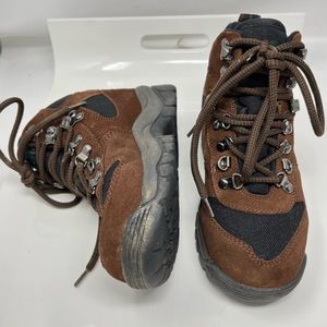 EMS Womens Day Hiker Rugged Hiking Boots Brown Suede & Black Lace-Up